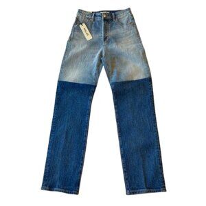 Rolla's Brent Splice Original High Rise Straight Jeans Womens 25 Indigo NWT
